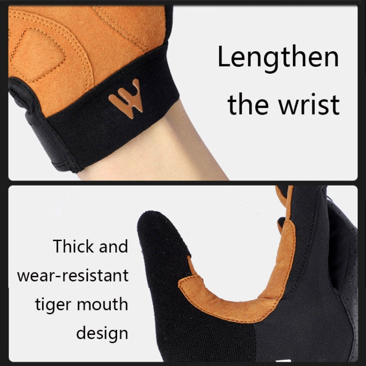 WEST BIKING YP0211197 Full-Finger Shock-Absorbing Anti-Skid รถจักรยานยนต์ถุงมือจักรยานอุปกรณ์ขี่, S, M, L, XL