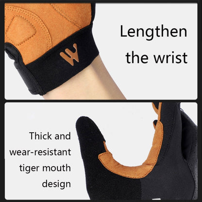 WEST BIKING YP0211197 Full-Finger Shock-Absorbing Anti-Skid รถจักรยานยนต์ถุงมือจักรยานอุปกรณ์ขี่, S, M, L, XL