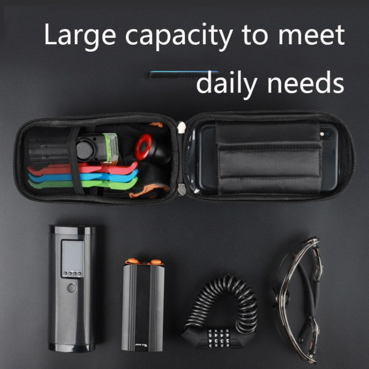 WEST BIKING YP0707235 จักรยานเสือภูเขาด้านหน้าBeam Bagโทรศัพท์มือถือกันน้ำกระเป๋าจักรยานHard Shellกระเป๋าสะท้อนแสงอุปกรณ์ขี่, YP0707235