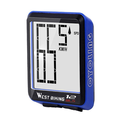 WEST BIKINGจักรยานเสือภูเขาไร้สายตารางตัวอักษรขนาดใหญ่หน้าจอขนาดใหญ่กันน้ำNight Light Speed Speedometer, Night Light Speed Speedometer(Green), Night Light Speed Speedometer(Black), Night Light Speed Speedometer(Red), Night Light Speed Speedometer(Blue)