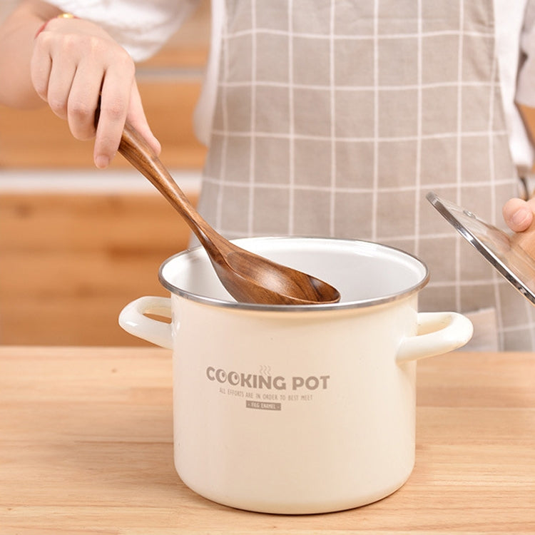 Non-Stick หม้อพลั่วไม้สักทำอาหารหม้อพลั่วบนโต๊ะอาหาร, Sweet Spoon, Saving Spoon, Bent Spoon, Mixing Spoon, Filter Spoon, Curved Shovel, Thickened Oblique Shovel, Curved Spatula, Small Spoon, Medium Spoon, Long Handle Filter Spoon