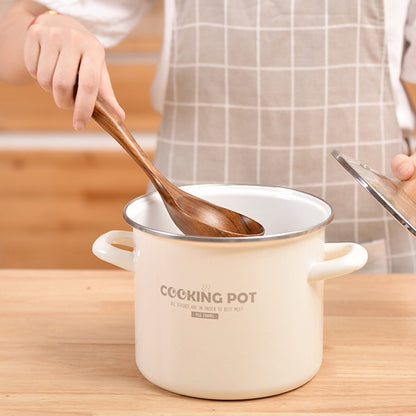 Non-Stick หม้อพลั่วไม้สักทำอาหารหม้อพลั่วบนโต๊ะอาหาร, Sweet Spoon, Saving Spoon, Bent Spoon, Mixing Spoon, Filter Spoon, Curved Shovel, Thickened Oblique Shovel, Curved Spatula, Small Spoon, Medium Spoon, Long Handle Filter Spoon