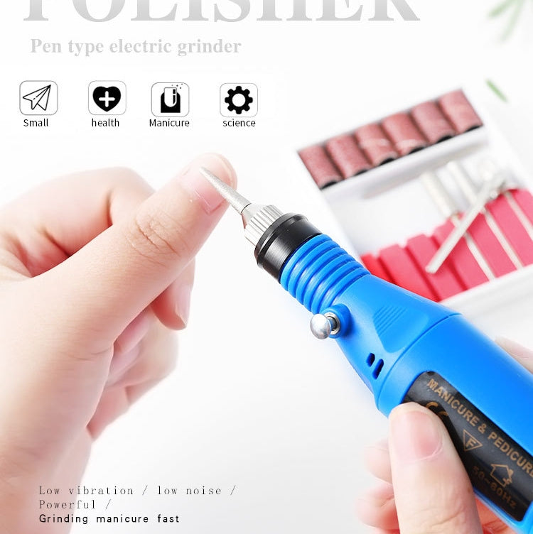 เครื่องเจียรเล็บไฟฟ้าขนาดเล็ก USB ชุดเครื่องบดไฟฟ้าแบบพกพา, USB Green