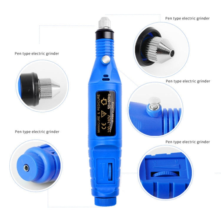 เครื่องเจียรเล็บไฟฟ้าขนาดเล็ก USB ชุดเครื่องบดไฟฟ้าแบบพกพา, USB Green