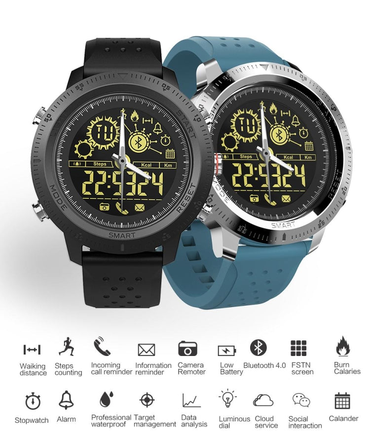 NX02 สปอร์ตสมาร์ทวอทช์ IP67 กันน้ำ รองรับเครื่องติดตาม แคลอรี่ เครื่องนับก้าว นาฬิกาจับเวลาสมาร์ทวอทช์ โทร SMS เตือน