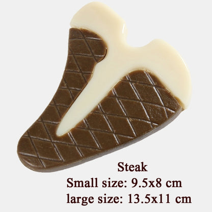 สัตว์เลี้ยงกัดของเล่นทนไนลอน Cowhide ฟันกรามกินเล่นกระดูกสุนัขของเล่น, Small (Steak), Large (Steak), Small  (Chicken Wings), Large (Chicken Wings), Small  (Chicken Leg), Large  (Chicken Leg)