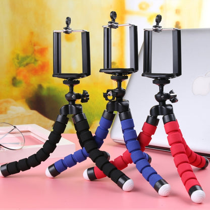 5 ชิ้นปลาหมึกยักษ์การถ่ายภาพฟองน้ำโทรศัพท์มือถือยืนแบบพกพาขี้เกียจปรับ Vibrato ขาตั้งกล้องสดยืน, With Phone Clip (Black), Without Phone Clip