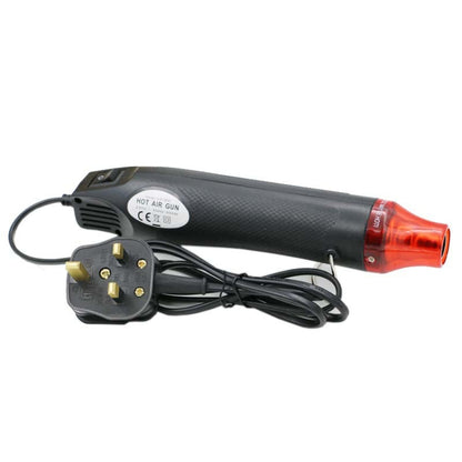 230V เซรามิค Hot Air อุปกรณ์แสตมป์ยางฟิล์มหดความร้อน DIY เครื่องใช้ไฟฟ้า,UK Plug, UK Plug( Black), UK Plug(White)