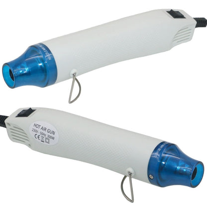 230V เซรามิค Hot Air อุปกรณ์แสตมป์ยางฟิล์มหดความร้อน DIY เครื่องใช้ไฟฟ้า,UK Plug, UK Plug( Black), UK Plug(White)