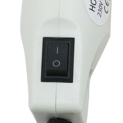 230V เซรามิค Hot Air อุปกรณ์แสตมป์ยางฟิล์มหดความร้อน DIY เครื่องใช้ไฟฟ้า,UK Plug, UK Plug( Black), UK Plug(White)