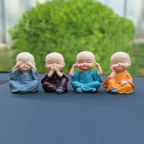 ในรถน่ารักสี่พระสงฆ์เล็กๆเครื่องประดับตกแต่งภายในรถ, Not Swing