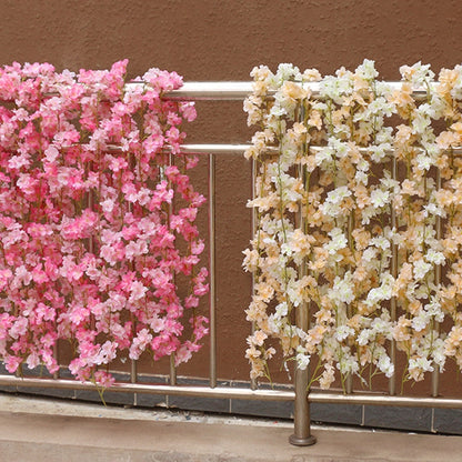 2 ชิ้นจำลองซากุระหวายพลาสติกเถาดอกไม้ตกแต่ง, 135 Flowers Champagne, 135 Flowers Light Pink, 135 Flowers Deep Pink, 135 Flowers White