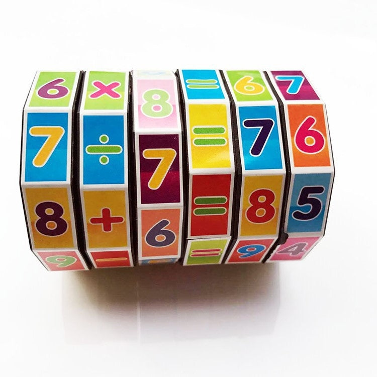 20 ชิ้นพลาสติกทรงกระบอกหมุนดิจิตอลลูกบาศก์มายากลเด็กปริศนาของเล่น, 20 PCS 7.5 x 5.5cm