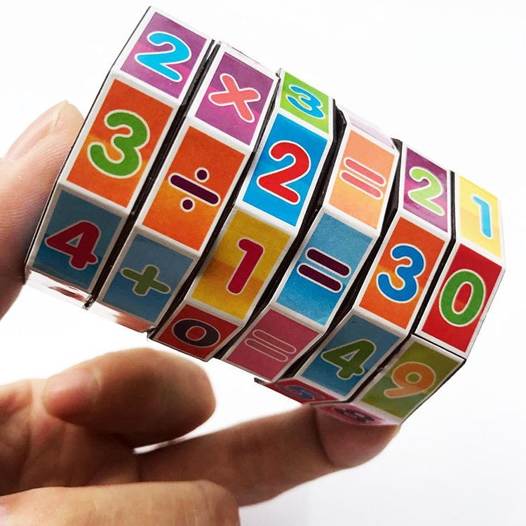 20 ชิ้นพลาสติกทรงกระบอกหมุนดิจิตอลลูกบาศก์มายากลเด็กปริศนาของเล่น, 20 PCS 7.5 x 5.5cm