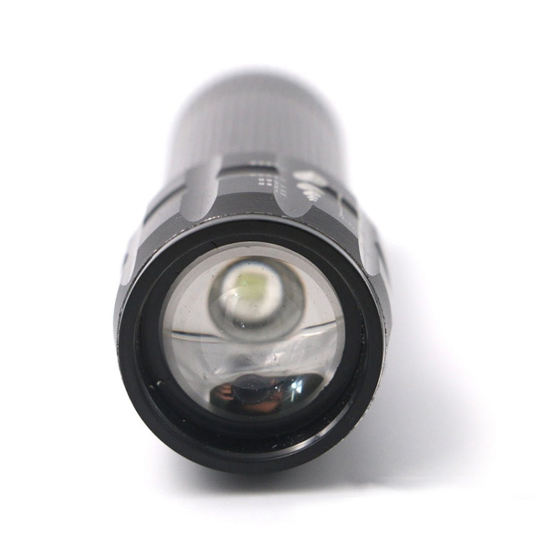 2 ชิ้นไฟฉาย LED ซูมสามความเร็วไฟฉายอลูมิเนียมขนาดเล็ก