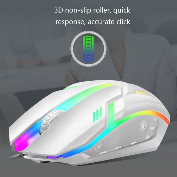 LIMEIDE GTX300 104 คีย์ Retro Round Key Cap แป้นพิมพ์เมาส์แบบมีสาย USB ความยาวสายเคเบิล: 1.4 ม., Punk Single Keyboard White, Punk Single Keyboard  Black, Punk Set White, Punk Set Black