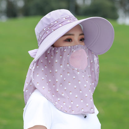 2 ชิ้นเชอร์รี่พิมพ์แยกหมวกครีมกันแดดปกปิดใบหน้าหมวกท่องเที่ยวกลางแจ้ง, Full Cherry (Purple), Full Cherry (Apricot Pink), Full Cherry (Lotus Pink), Full Cherry (Rose Red), Full Cherry (Orange Pink), Full Cherry (Brown), Half Cherry (Gray Purple)        ...