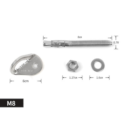 XINDA Rock Bullet เล็บที่กว้างขวางแขวนแท็บเล็ตสแตนเลสสตีลปีนถ้ำเล็บ, M8 Climb Nail, M10 Climb Nail