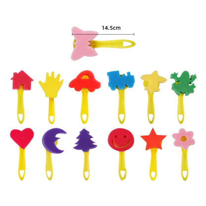 31 In 1 ภาพวาดฟองน้ำซีล Early Education Art Graffiti อุปกรณ์สำหรับเด็ก, 31 in 1/Yellow, 31 in 1/Red, 31 in 1/Blue