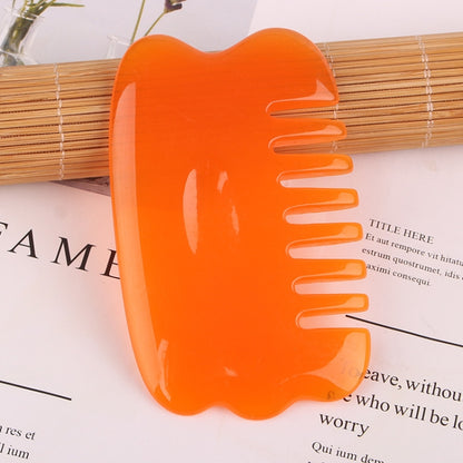 10 ชิ้นเรซิ่นขูดแผ่นนวดหน้า Tendon Stick Beauty Salon Shave Board ฝังเข็มปากกา, Amber Ingot Board, Amber Relaxing Stick, Amber Point Stick, Amber Meridiary Comb, Amber Triangle, Resin Yellow Ingot Board, Resin Yellow Fish Plate                         ...