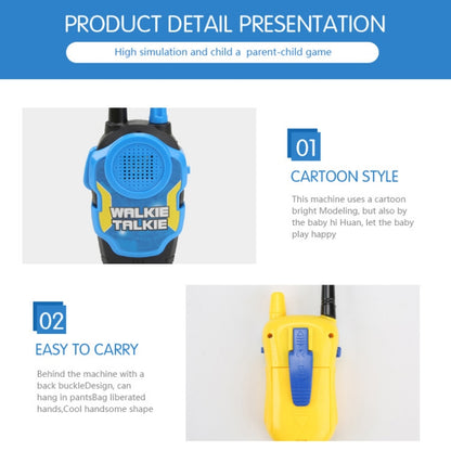 1 คู่ไร้สายอัจฉริยะ Walkie-Talkie Remote Dialogue Interactive ของเล่นเด็ก, 1 Pair Yellow, 1 Pair Blue