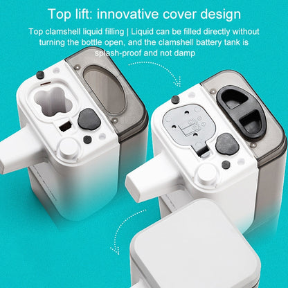 EXPED SMART เครื่องจ่ายสบู่เซ็นเซอร์อัจฉริยะเครื่องฉีดโฟมล้างมืออัตโนมัติสไตล์:, 600ML Gel Drawing Version (Blue Grey)