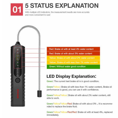 EDIAG BF100 รถ ปากกาตรวจจับน้ำมันเบรก เครื่องทดสอบน้ำมันเบรก, BF100