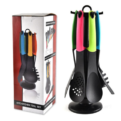 6 in 1 ครัวไนลอนเครื่องครัวไม่ติดพลั่วทำอาหารชุดช้อน, Shovel Spoon Set