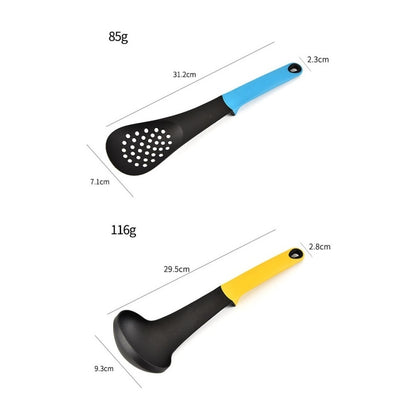 6 in 1 ครัวไนลอนเครื่องครัวไม่ติดพลั่วทำอาหารชุดช้อน, Shovel Spoon Set