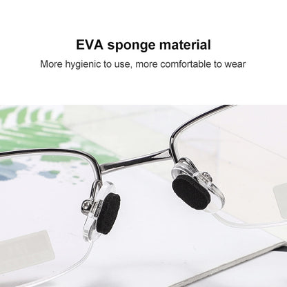 20 ชิ้นแว่นแถบจมูกนุ่มฟองน้ำ EVA แผ่นจมูกสบายไม่มีเครื่องหมายกดไม่ลบแต่งหน้าป้องกันความสูงตากรอบจมูก, D-type Black 1.0mm