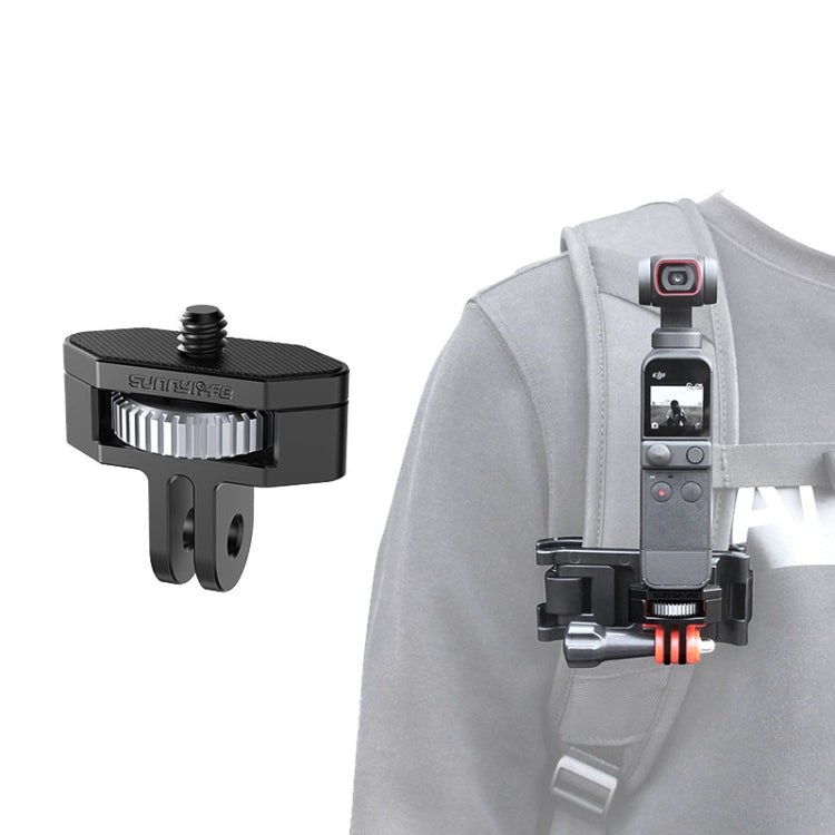 Sunnylife 1/4 นิ้วอะแดปเตอร์ปรับระดับโลหะสำหรับ DJI Pocket 2 / FIMI PALM 2 / Insta360 One X-2