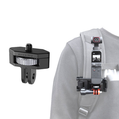 Sunnylife 1/4 นิ้วอะแดปเตอร์ปรับระดับโลหะสำหรับ DJI Pocket 2 / FIMI PALM 2 / Insta360 One X-2