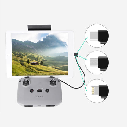 Sunnylife TY-X9304 เหมาะสำหรับ DJI Mavic Air 2S / DJI FPV Flight Glasses V2 / Mavic Mini2 / Osmo Pocket 2 โทรศัพท์มือถือแท็บเล็ตสายเคเบิล, 15cm Type-C to 8 Pin Cable, 15cm Type-C to Micro USB  Cable, 15cm Type-C to Type-C Cable, 30cm Type-C to 8 Pin Ca...