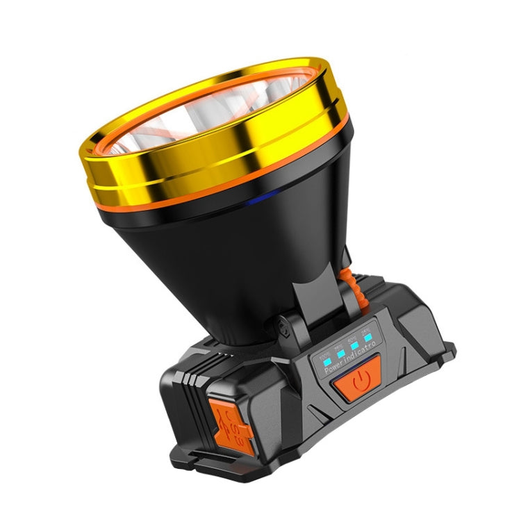 LED Night Fishing Charge Head Light แคมป์ปิ้งกลางแจ้งตกปลา Miner Light ไฟฉายหัวไฟฉายพร้อมจอแสดงผล, 32 Lamp Beads White Light, 32 Lamp Beads Yellow Light, 40 Lamp Beads White Light, 40 Lamp Beads Yellow Light