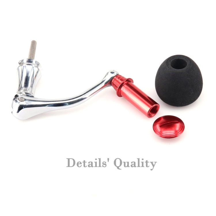 DEUKIO โลหะทั้งหมด EVA Rocker Fishing Reel Rocker ลูกบิดอลูมิเนียมสำหรับปลา Reel Tackle อุปกรณ์เสริม, Medium (Golden), Medium(Red), Large (Red), Large (Gun Color)