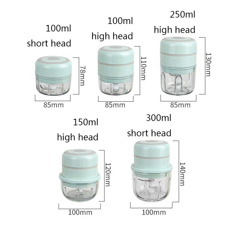 ZM-14 เครื่องบดกระเทียมไฟฟ้าไร้สายขนาดเล็กในครัวเรือน, White 100ml, Green 100ml, Pink 100ml, High Cup White 250ml, High Cup Green 250ml, High Cup Pink 250ml, White Glass 300ml, Green Glass 300ml, Pink Glass 300ml, White High Cup 250ml + Small Cup 100ml...
