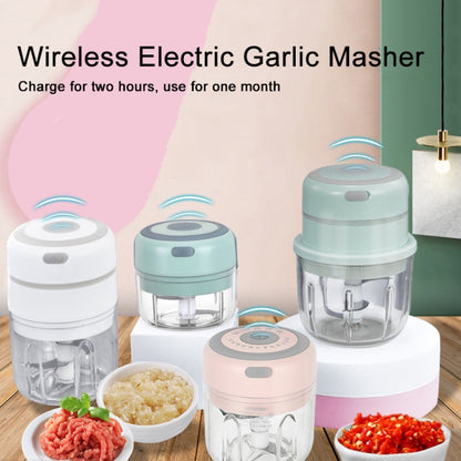 ZM-14 เครื่องบดกระเทียมไฟฟ้าไร้สายขนาดเล็กในครัวเรือน, White 100ml, Green 100ml, Pink 100ml, High Cup White 250ml, High Cup Green 250ml, High Cup Pink 250ml, White Glass 300ml, Green Glass 300ml, Pink Glass 300ml, White High Cup 250ml + Small Cup 100ml...