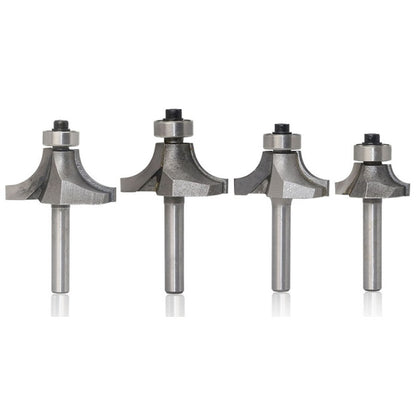 4 ชิ้น/เซ็ตรอบมุมเครื่องตัดไม้เครื่องตัดโลหะผสมหัวตัด, 4 PCS/Set Alloy Cutter Head