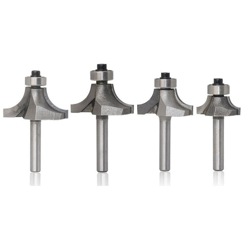 4 ชิ้น/เซ็ตรอบมุมเครื่องตัดไม้เครื่องตัดโลหะผสมหัวตัด, 4 PCS/Set Alloy Cutter Head