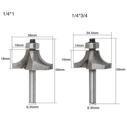 4 ชิ้น/เซ็ตรอบมุมเครื่องตัดไม้เครื่องตัดโลหะผสมหัวตัด, 4 PCS/Set Alloy Cutter Head
