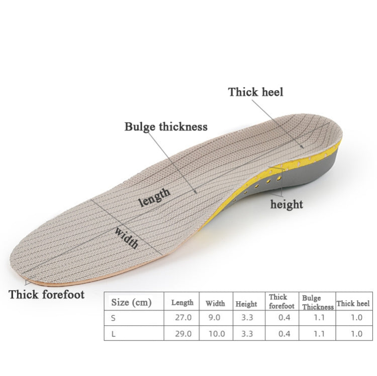 XD-640 Arch กีฬา Insoles ผู้ชายและผู้หญิง Shock Absorption เหงื่อ Insoles บาสเกตบอลวิ่ง Orthopedic Insoles, S(35-40), L(41-45)
