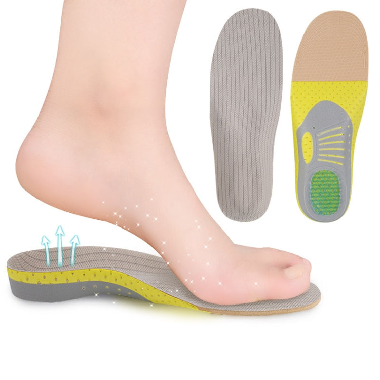 XD-640 Arch กีฬา Insoles ผู้ชายและผู้หญิง Shock Absorption เหงื่อ Insoles บาสเกตบอลวิ่ง Orthopedic Insoles, S(35-40), L(41-45)