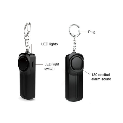 AF-9400 130dB สัญญาณเตือนส่วนบุคคลดึงแหวนผู้หญิง Anti-Wolf Alarm พวงกุญแจป้องกันตัวเอง