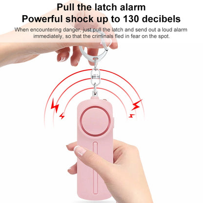 AF-9400 130dB สัญญาณเตือนส่วนบุคคลดึงแหวนผู้หญิง Anti-Wolf Alarm พวงกุญแจป้องกันตัวเอง