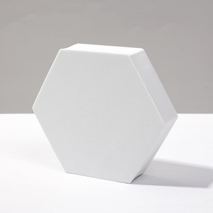 8 PCS Geometric Cube Photo Props เครื่องประดับตกแต่งแพลตฟอร์มการถ่ายภาพ, Small White Square, Large White Square, Small White Rectangular, Large White Rectangular, Small White Cylindrical, Large White Cylindrical, Small White Hexagon, Large White Hexago...