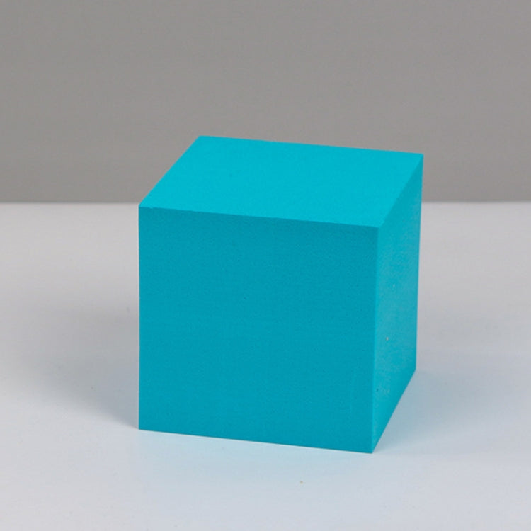 8 PCS Geometric Cube Photo Props เครื่องประดับตกแต่งแพลตฟอร์มการถ่ายภาพ, Small Lake Blue Square, Large Lake Blue Square, Small Lake Blue Rectangular, Large Lake Blue Rectangular, Small Lake Blue Cylinder, Large Lake Blue Cylinder, Small Lake Blue Hexag...