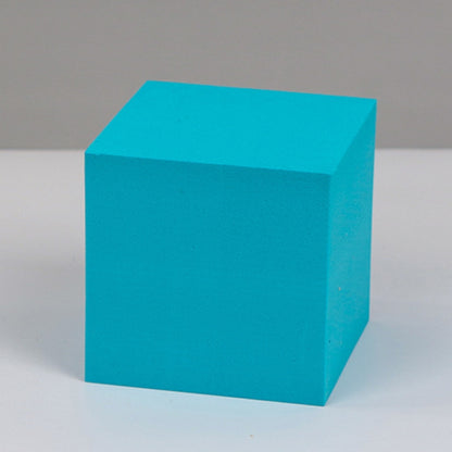8 PCS Geometric Cube Photo Props เครื่องประดับตกแต่งแพลตฟอร์มการถ่ายภาพ, Small Lake Blue Square, Large Lake Blue Square, Small Lake Blue Rectangular, Large Lake Blue Rectangular, Small Lake Blue Cylinder, Large Lake Blue Cylinder, Small Lake Blue Hexag...