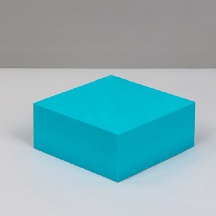 8 PCS Geometric Cube Photo Props เครื่องประดับตกแต่งแพลตฟอร์มการถ่ายภาพ, Small Lake Blue Square, Large Lake Blue Square, Small Lake Blue Rectangular, Large Lake Blue Rectangular, Small Lake Blue Cylinder, Large Lake Blue Cylinder, Small Lake Blue Hexag...