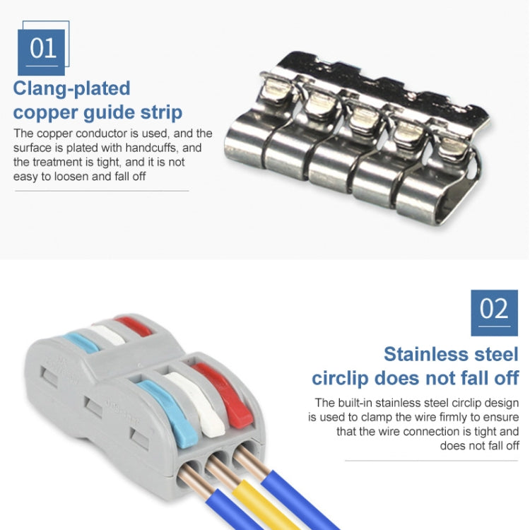 เทอร์มินัล Quick Line สีสันสดใส เทอร์มินัลการเชื่อมต่อสายไฟแบบแยกส่วน, SPL-2 2 In 3 Out, SPL-3 3 In 3 Out, SPL-42 2 In 4 Out, SPL-62 2 In 6 Out, SPL-63 3 In 6 Out, SPL-93 3 In 9 Out, LT-624 2 In 4 Out, LT-626 2 In 6 Out, LT-636 3 In 6 Out              ...