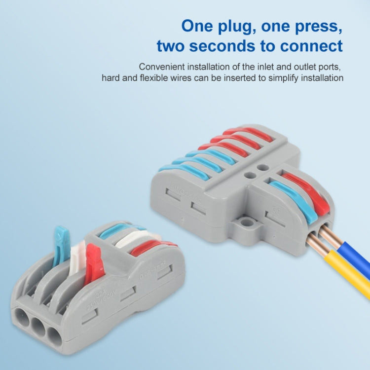 เทอร์มินัล Quick Line สีสันสดใส เทอร์มินัลการเชื่อมต่อสายไฟแบบแยกส่วน, SPL-2 2 In 3 Out, SPL-3 3 In 3 Out, SPL-42 2 In 4 Out, SPL-62 2 In 6 Out, SPL-63 3 In 6 Out, SPL-93 3 In 9 Out, LT-624 2 In 4 Out, LT-626 2 In 6 Out, LT-636 3 In 6 Out              ...